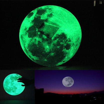 Fluorescent Moon Wall Stickers Glow In The Dark