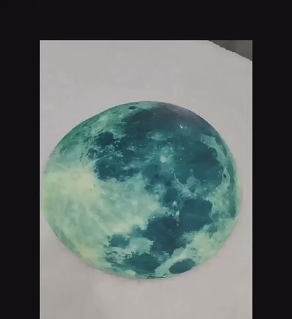 Fluorescent Moon Wall Stickers Glow In The Dark